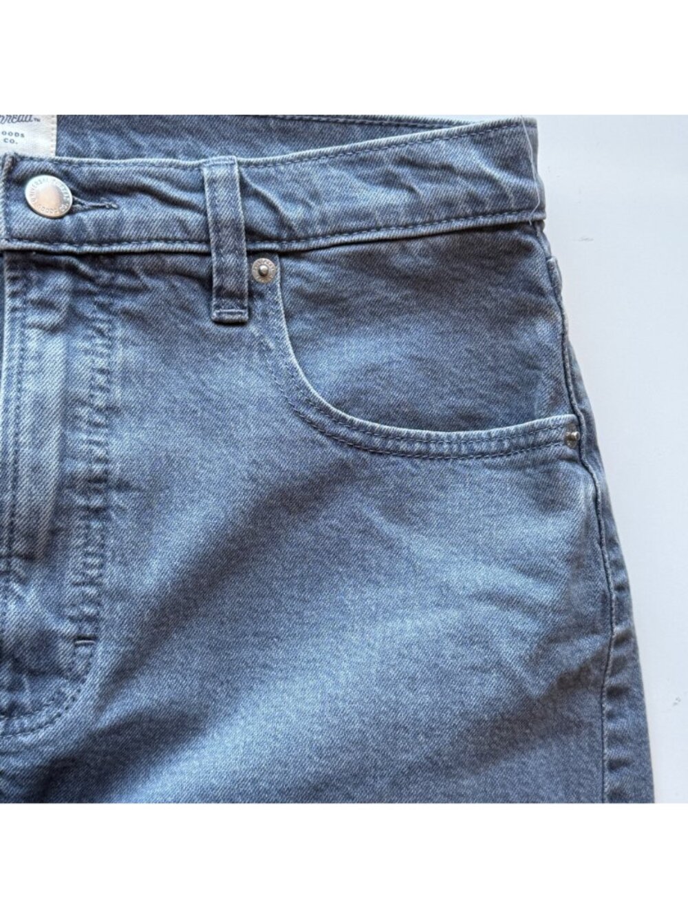 Universal Thread Womens Denim Midi Skirt Size 10R Classic Blue Split Hem - Picture 9 of 10
